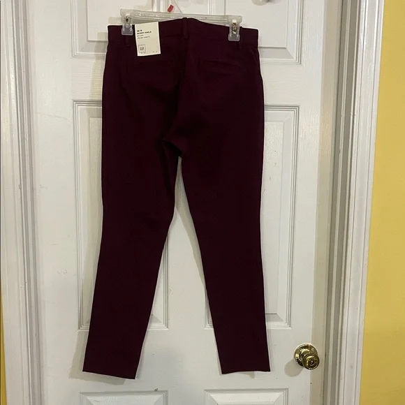 NWT GAP Women's Deep Burgundy skinny Ankle Jeans size 6 - Picture 6 of 9